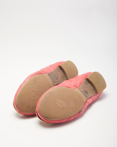 Tory Burch Quilted Ballet Pumps - UK3