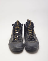 Nike Foamposite Pro Black Metalic Gold Trainers - UK6