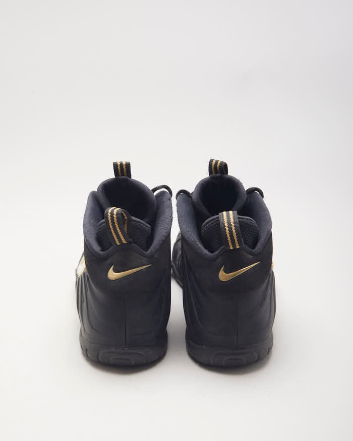 Nike Foamposite Pro Black Metalic Gold Trainers - UK6