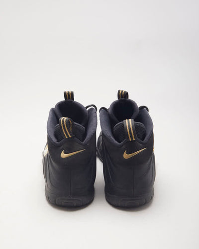 Nike Foamposite Pro Black Metalic Gold Trainers - UK6