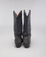 Vintage Black Cowboy Boots - UK4