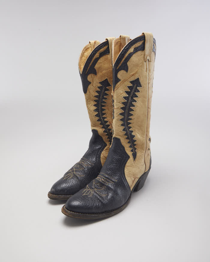 Vintage Boulet Cowboy Boots - UK5