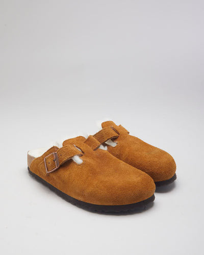 Birkenstock Boston Shearling Mink Clogs - UK4