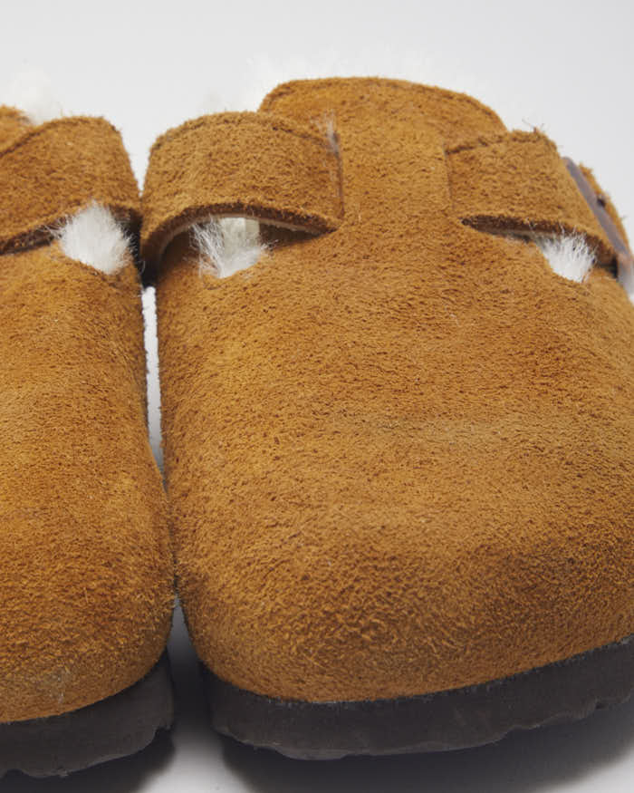 Birkenstock Boston Shearling Mink Clogs - UK4