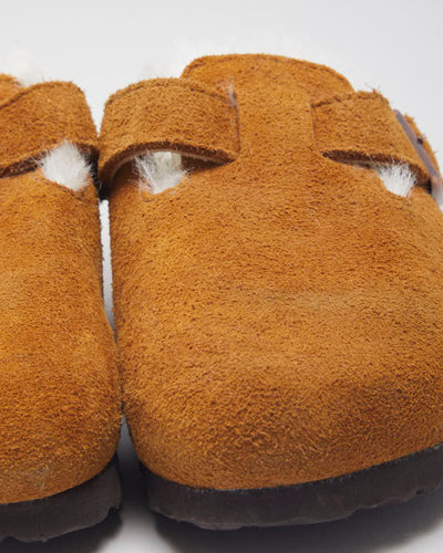 Birkenstock Boston Shearling Mink Clogs - UK4