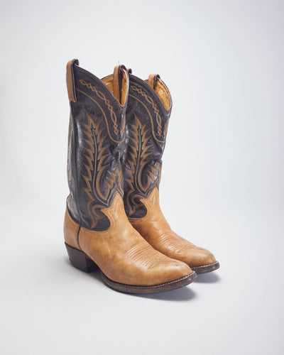 Tony Lama Brown Cowboy Boots - UK5