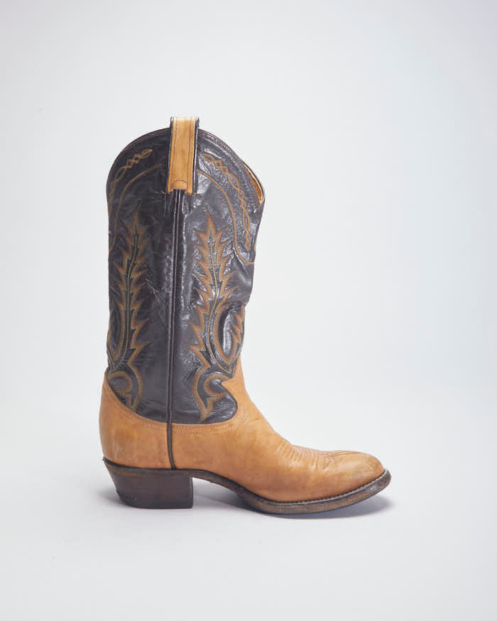 Tony Lama Brown Cowboy Boots - UK5
