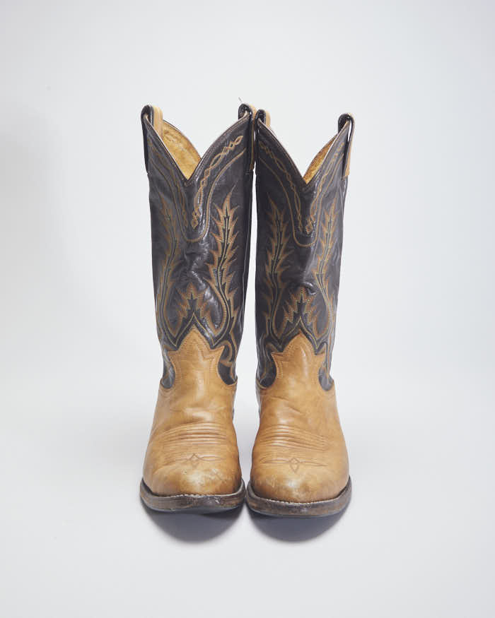 Tony Lama Brown Cowboy Boots - UK5