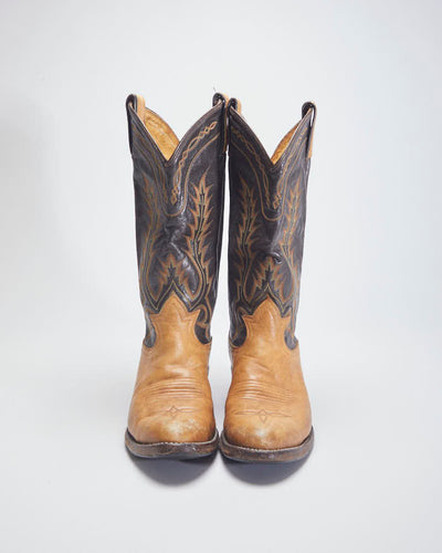 Tony Lama Brown Cowboy Boots - UK5