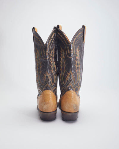 Tony Lama Brown Cowboy Boots - UK5