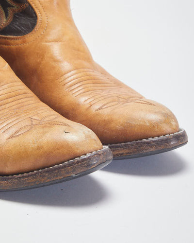 Tony Lama Brown Cowboy Boots - UK5