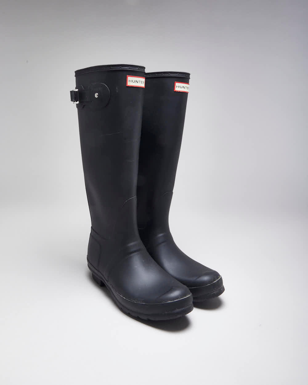 Hunter Black Wellington Boots - UK8