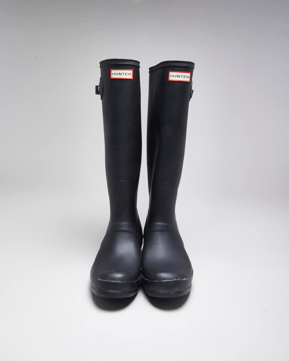 Hunter Black Wellington Boots - UK8