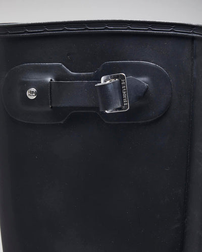 Hunter Black Wellington Boots - UK8
