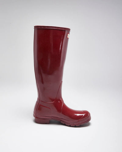 Hunter Red Wellington Boots - UK4