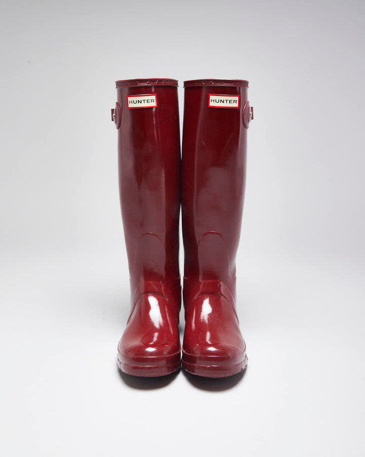 Hunter Red Wellington Boots - UK4