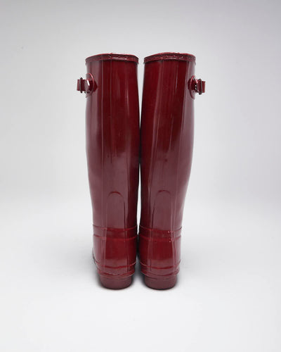 Hunter Red Wellington Boots - UK4