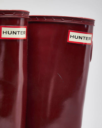 Hunter Red Wellington Boots - UK4