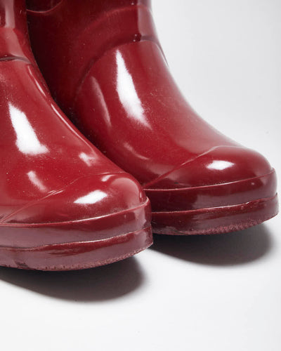 Hunter Red Wellington Boots - UK4