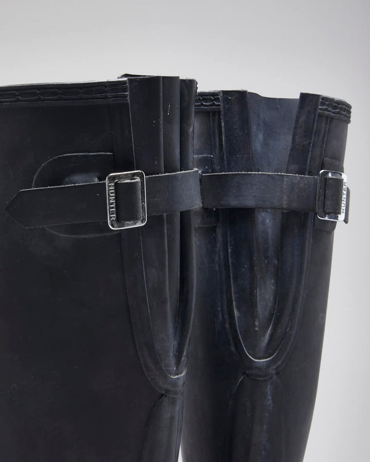Hunter Black Wellington Boots - UK5
