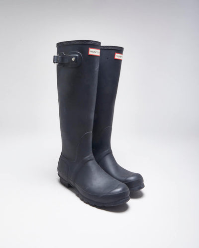 Hunter Black Wellington Boots - UK6