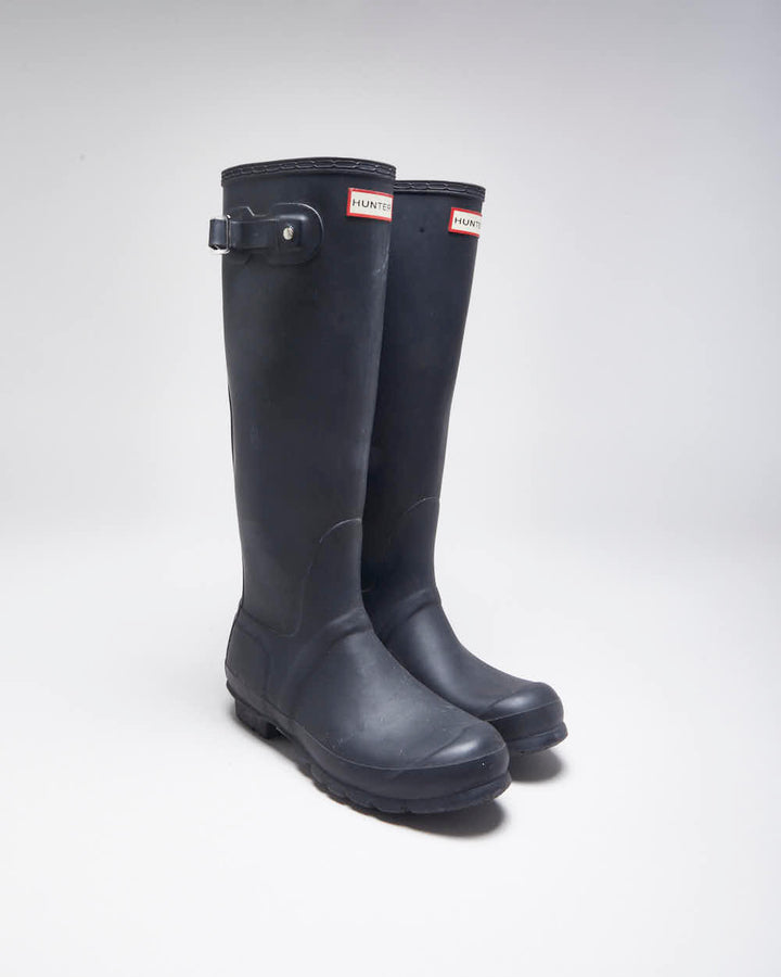 Hunter Black Wellington Boots - UK6