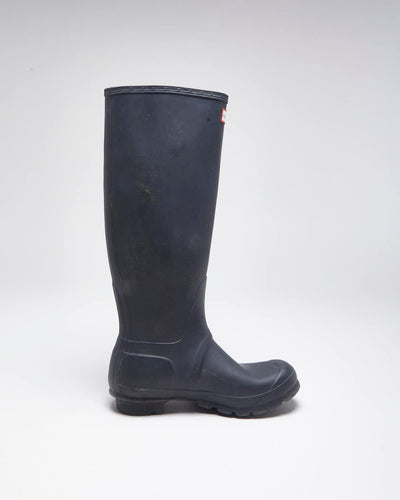 Hunter Black Wellington Boots - UK6