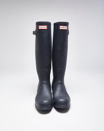 Hunter Black Wellington Boots - UK6