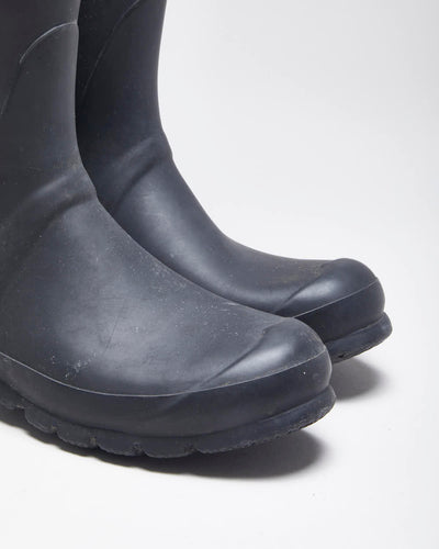 Hunter Black Wellington Boots - UK6