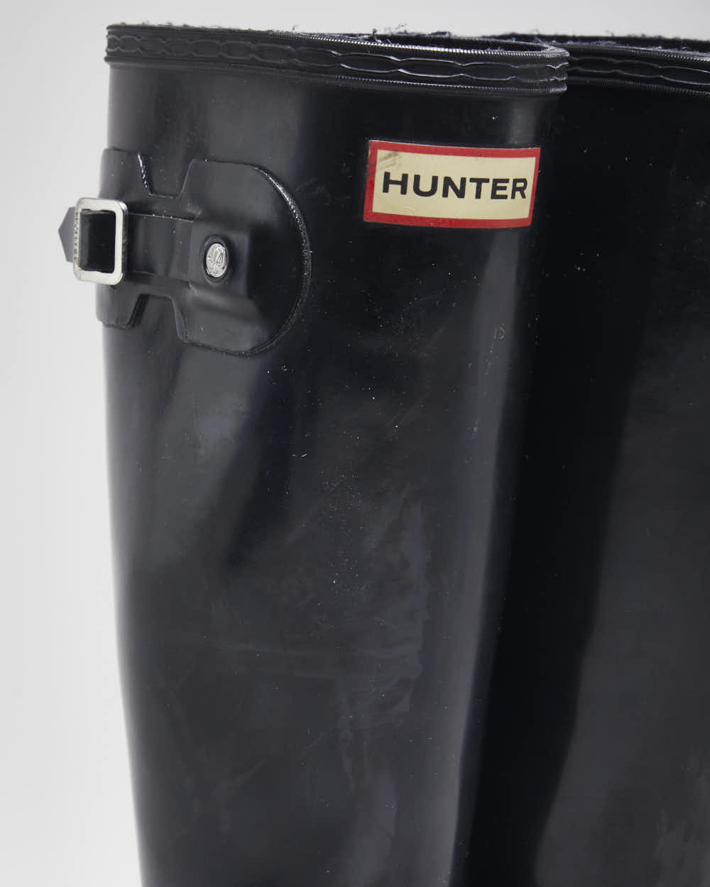 Hunter Black Wellington Boots - UK4
