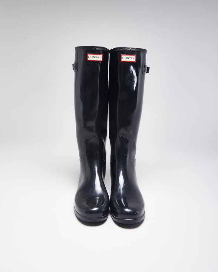 Hunter Black Wellington Boots - UK6