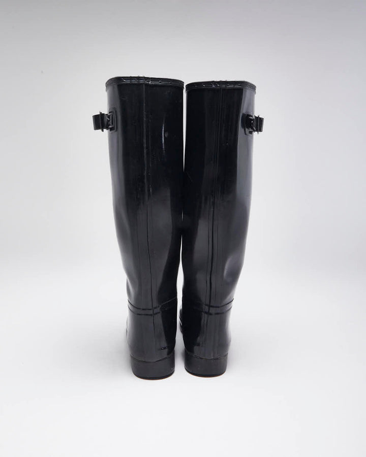 Hunter Black Wellington Boots - UK6