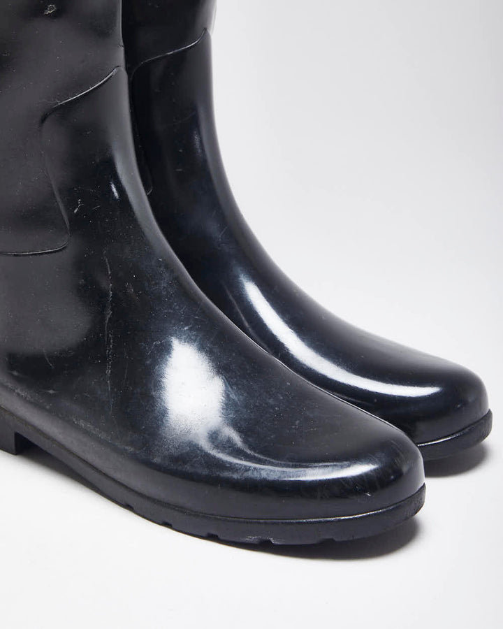 Hunter Black Wellington Boots - UK6