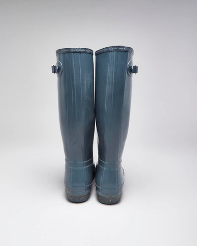Hunter Black Wellington Boots - UK8
