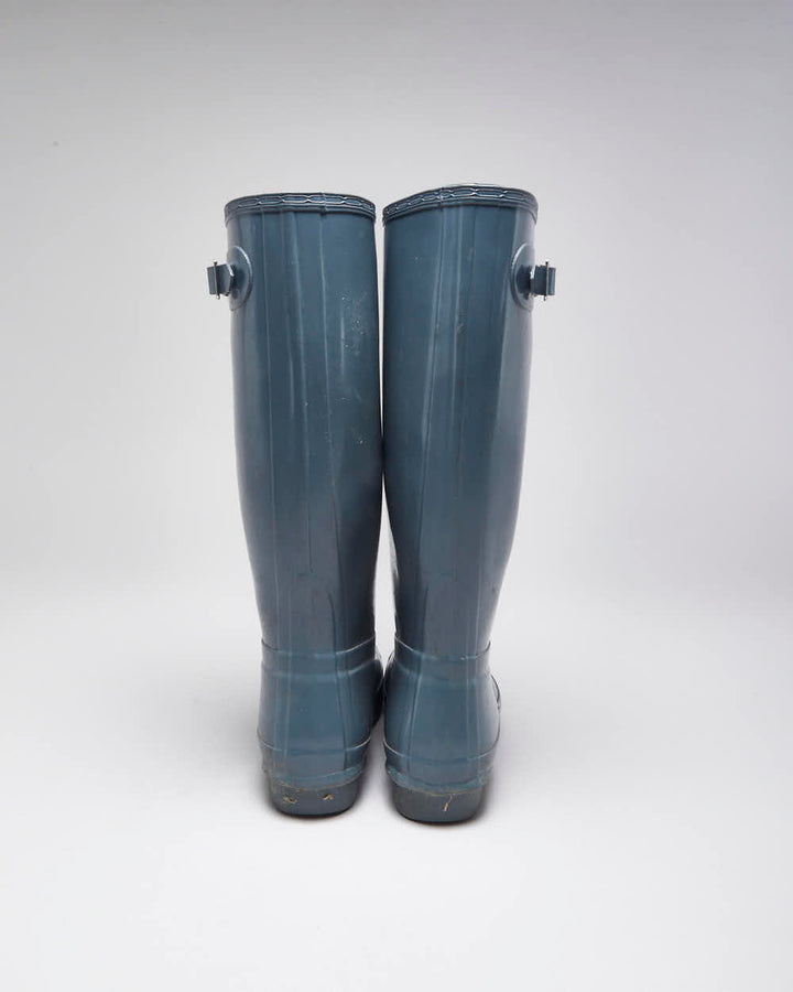 Hunter Black Wellington Boots - UK8