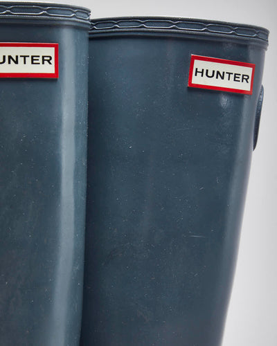Hunter Black Wellington Boots - UK8