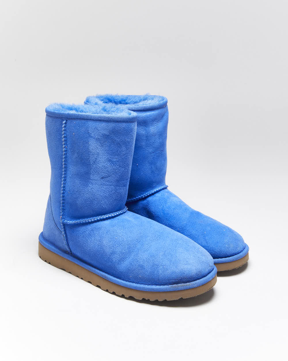 Vintage Y2k 00s UGG Australia Blue Sheepskin Lined Boots - UK5