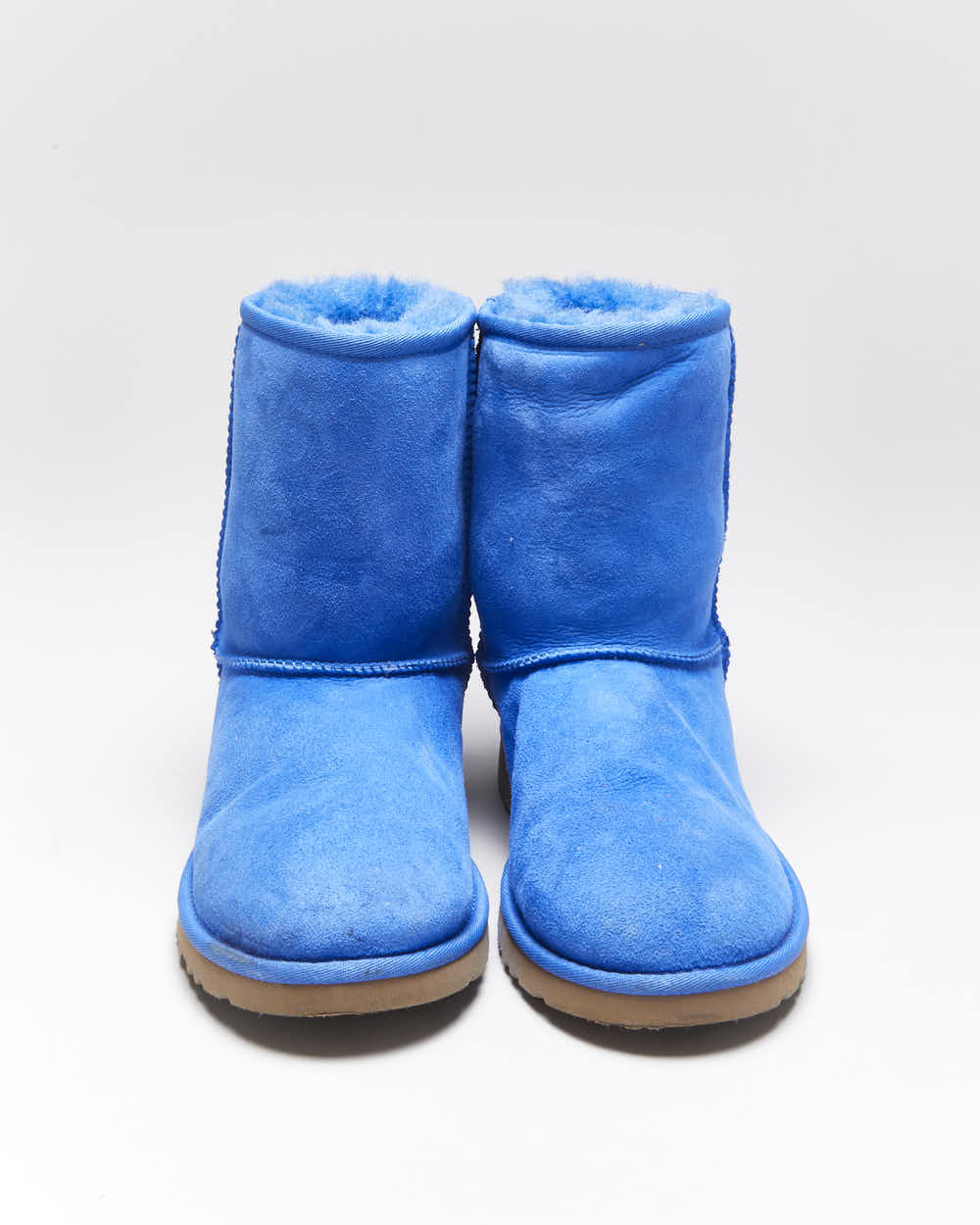 Vintage Y2k 00s UGG Australia Blue Sheepskin Lined Boots - UK5