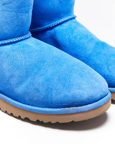 Vintage Y2k 00s UGG Australia Blue Sheepskin Lined Boots - UK5