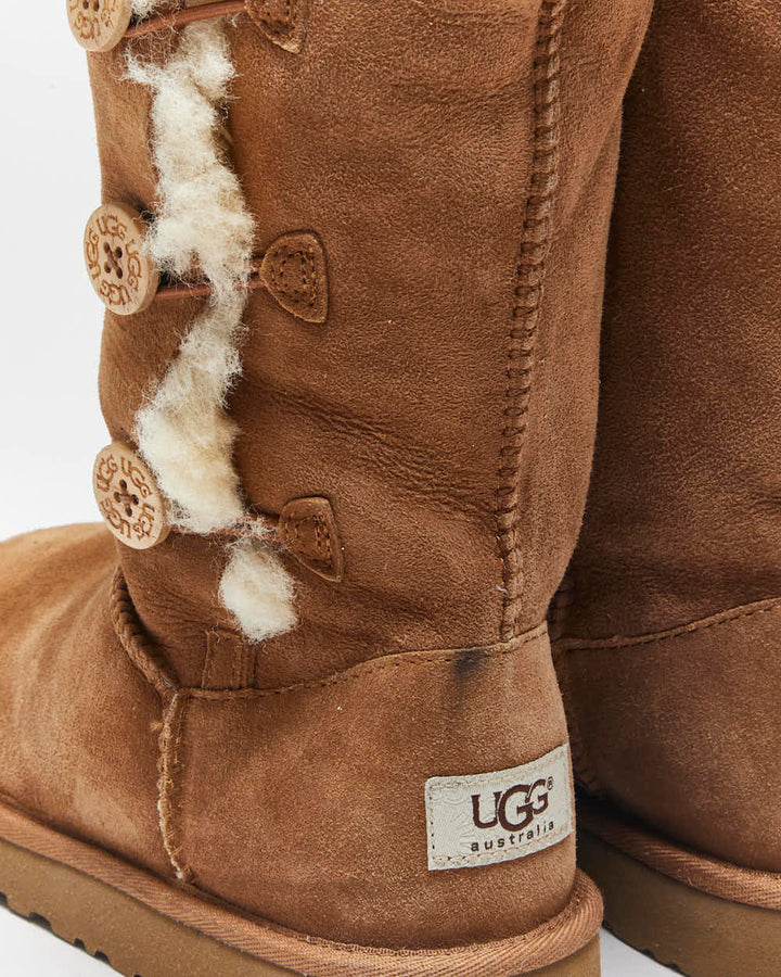 Vintage Y2k 00s UGG Australia Sheepskin Lined Boots - UK3