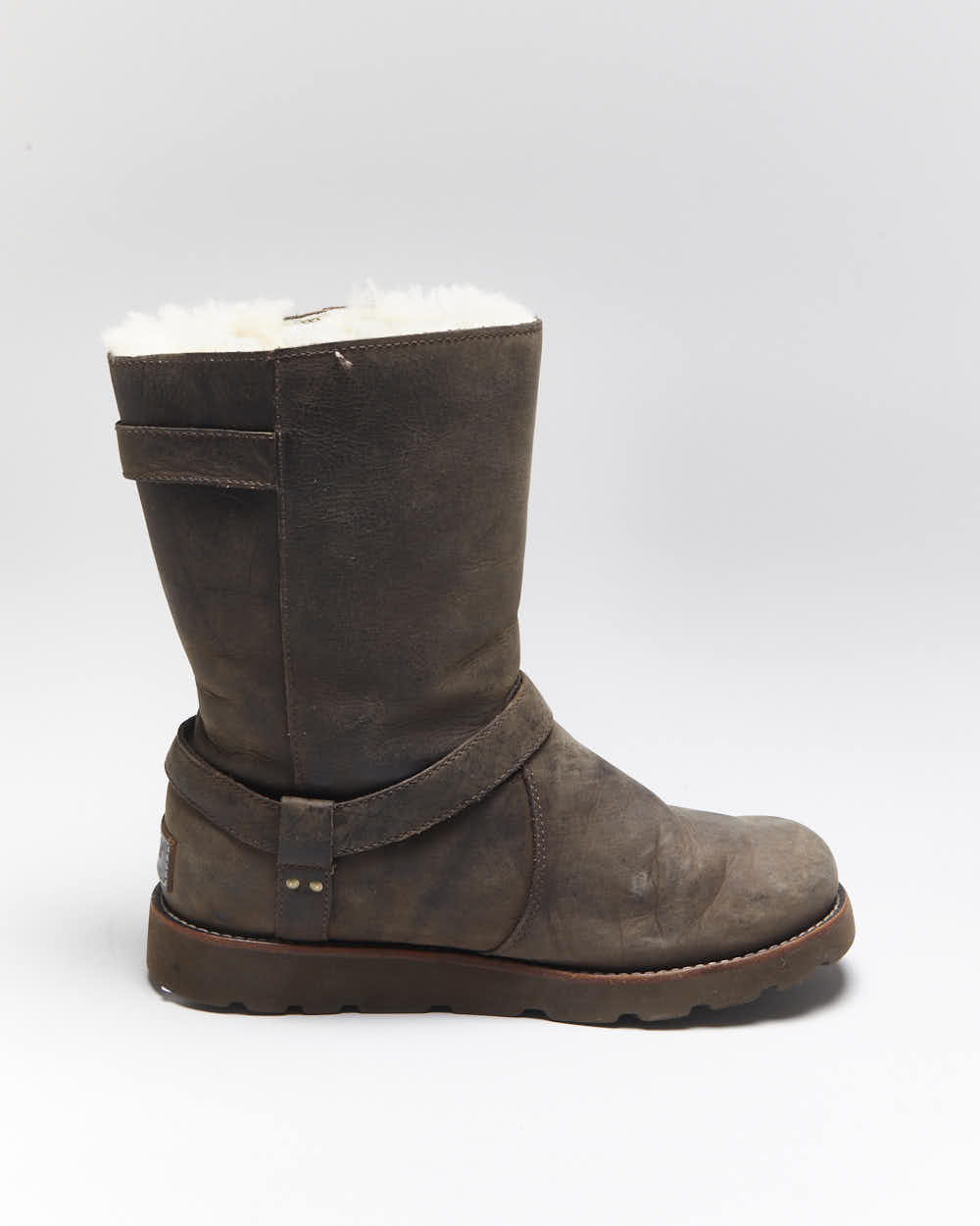 Vintage Y2k 00s UGG Australia Sheepskin Lined Leather Waterproof  Boots - UK6.5