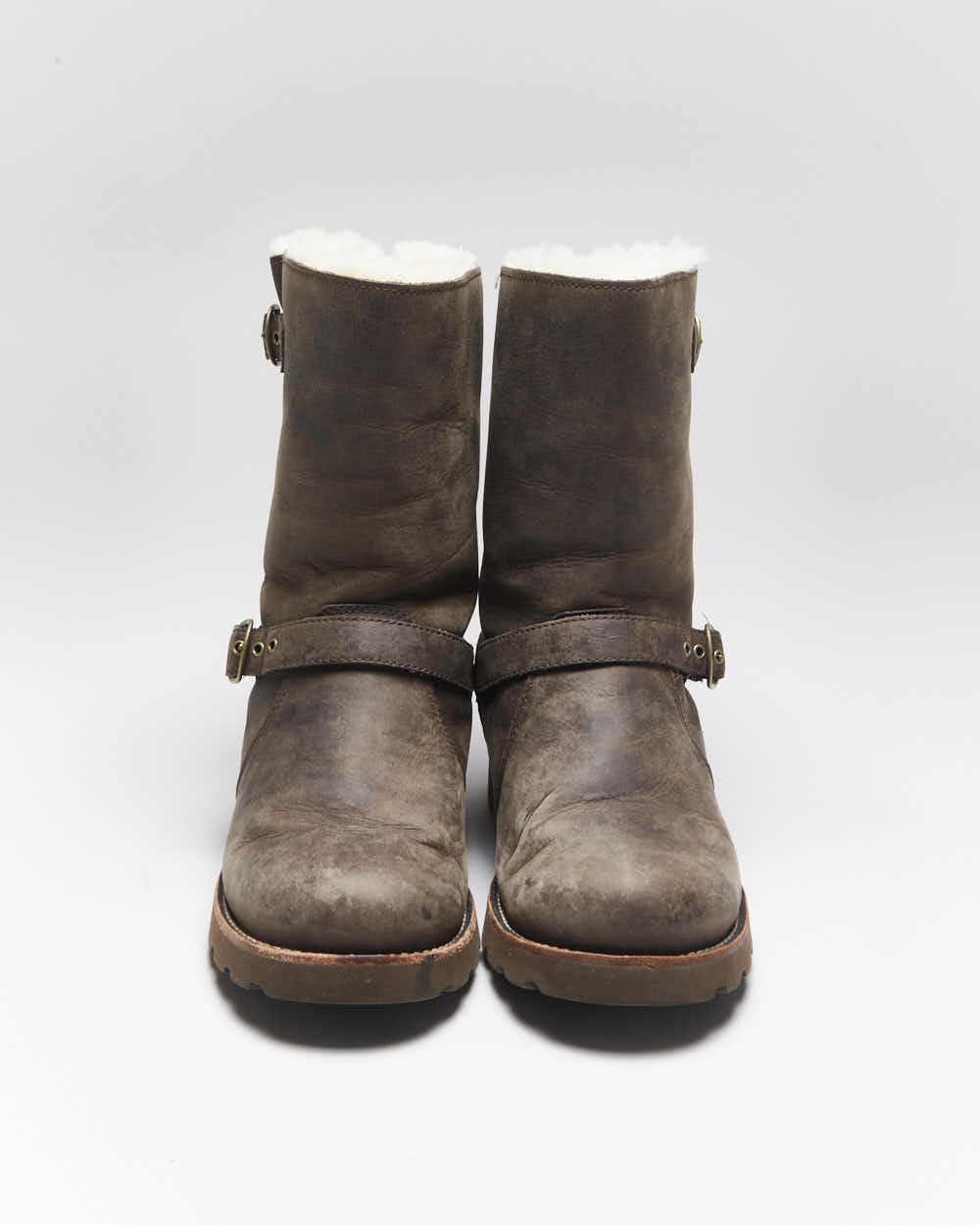 Vintage Y2k 00s UGG Australia Sheepskin Lined Leather Waterproof  Boots - UK6.5