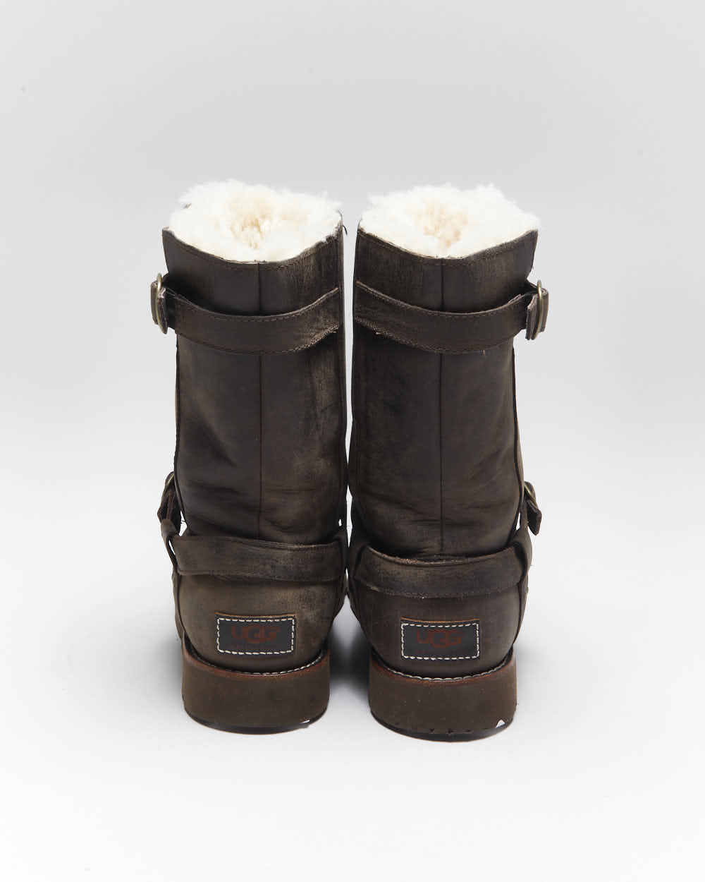 Vintage Y2k 00s UGG Australia Sheepskin Lined Leather Waterproof  Boots - UK6.5