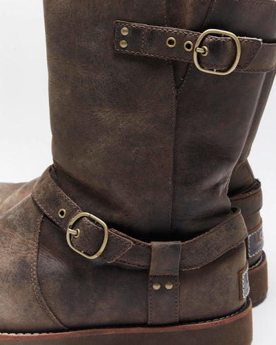 Vintage Y2k 00s UGG Australia Sheepskin Lined Leather Waterproof  Boots - UK6.5
