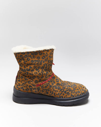 Vintage Y2k 00s UGG Leopard Print Boots - UK5.5