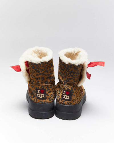 Vintage Y2k 00s UGG Leopard Print Boots - UK5.5