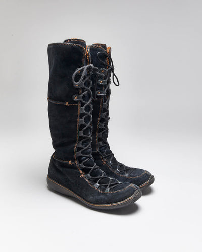 Vintage Y2k 00s Timberland Suede Lace-Up Boots - UK8