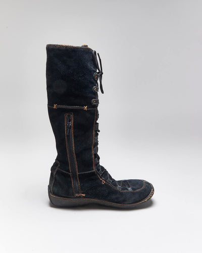 Vintage Y2k 00s Timberland Suede Lace-Up Boots - UK8