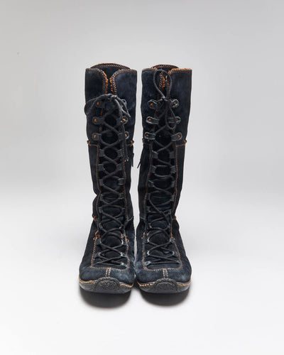 Vintage Y2k 00s Timberland Suede Lace-Up Boots - UK8
