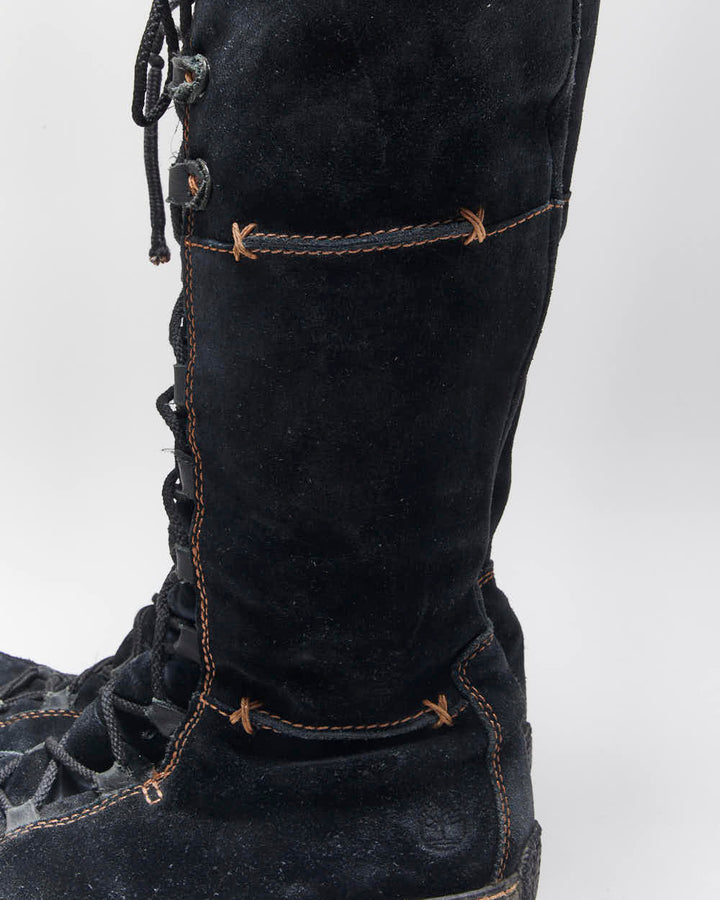 Vintage Y2k 00s Timberland Suede Lace-Up Boots - UK8